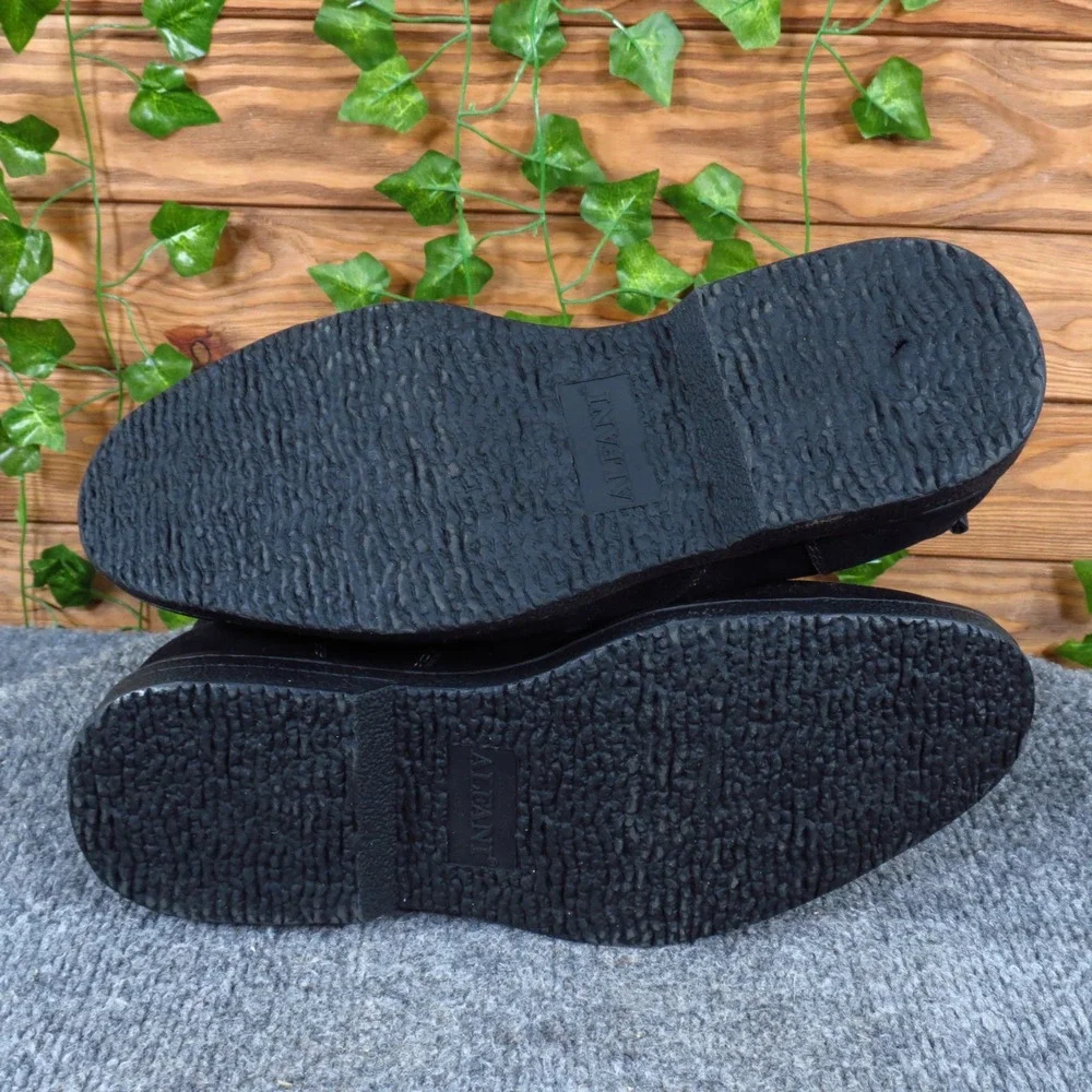Alfani Tripp Mens Chukka Boots Size 7.5M Dress Office Black Faux Suede